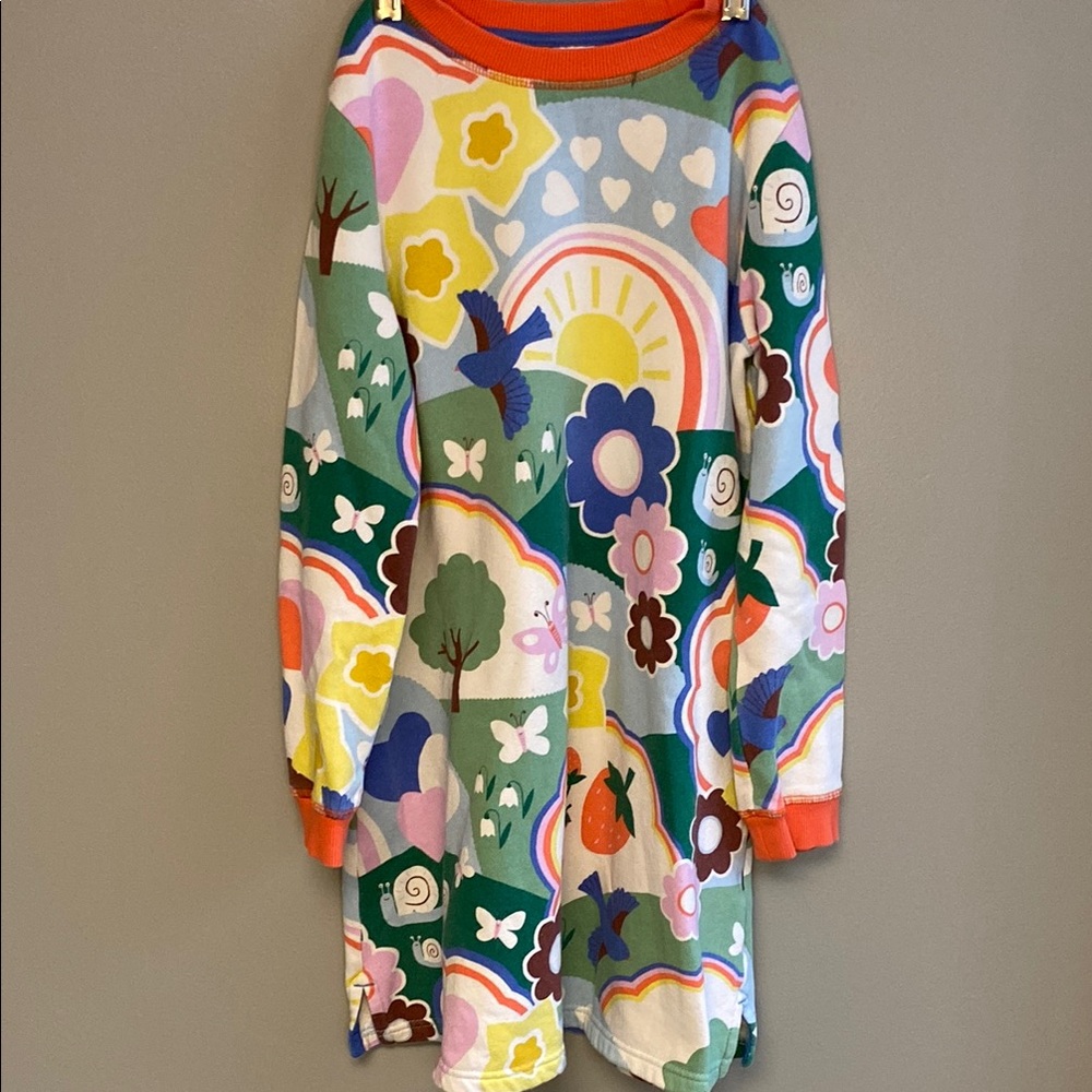 Mini Boden Multicolor Graphic Kids Dress